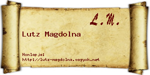 Lutz Magdolna névjegykártya
