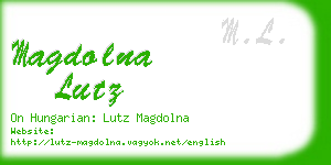 magdolna lutz business card